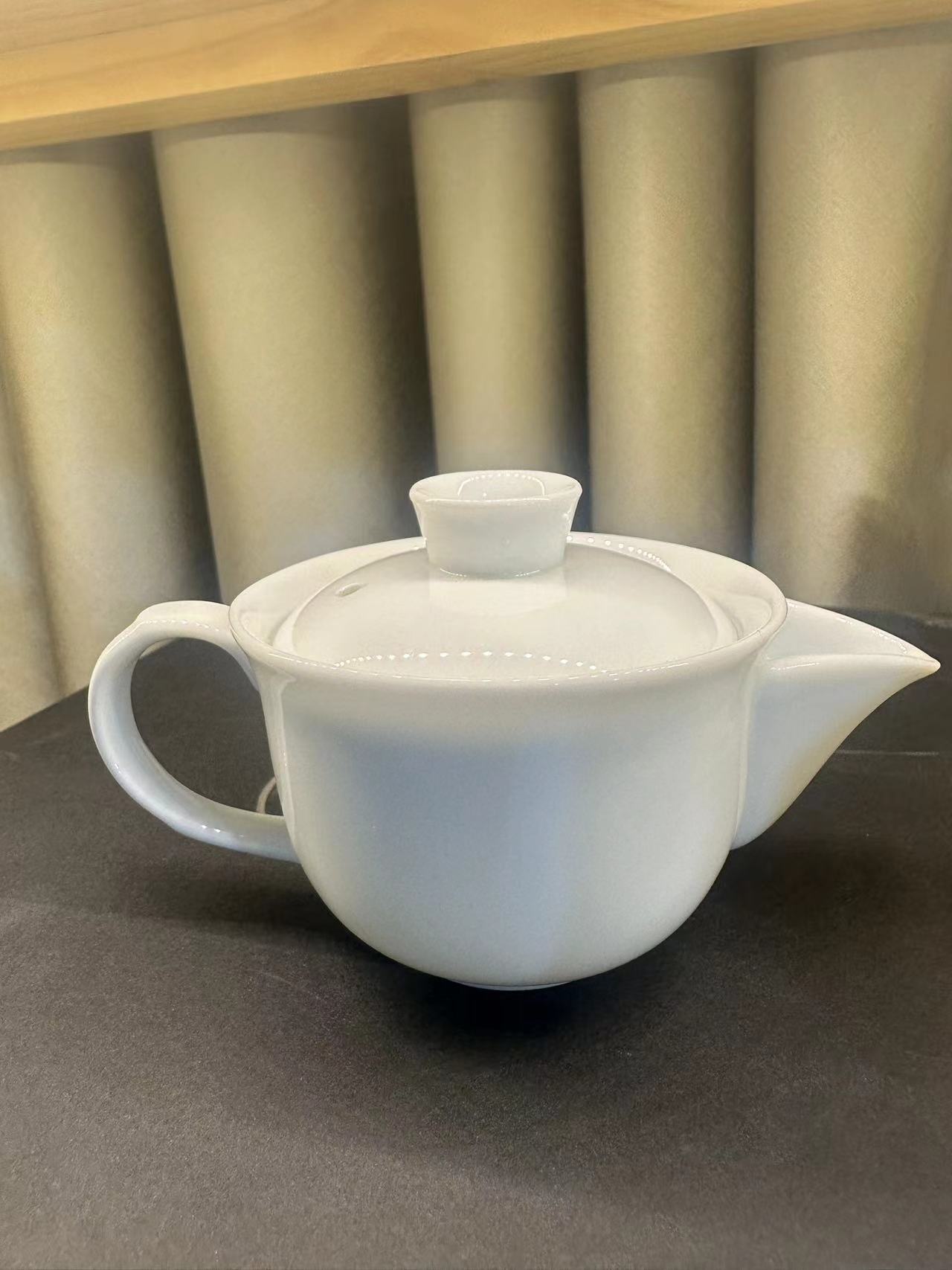 羊脂玉瓷家用款式茶壶 j271