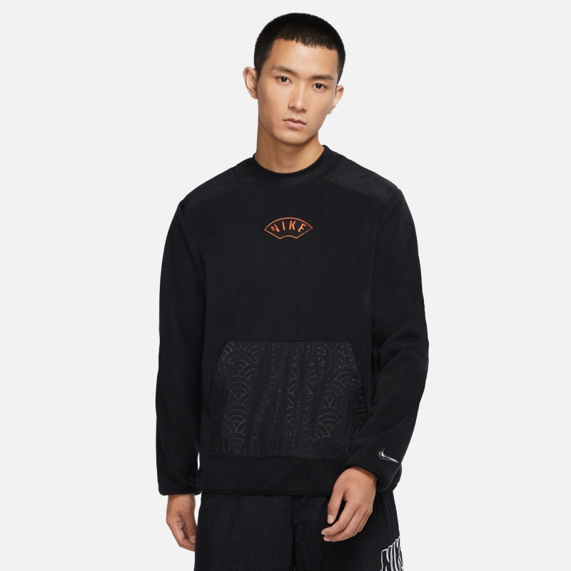 耐克/NIKE男子运动休闲加绒加厚保暖冬季圆领卫衣DQ5062-010-817