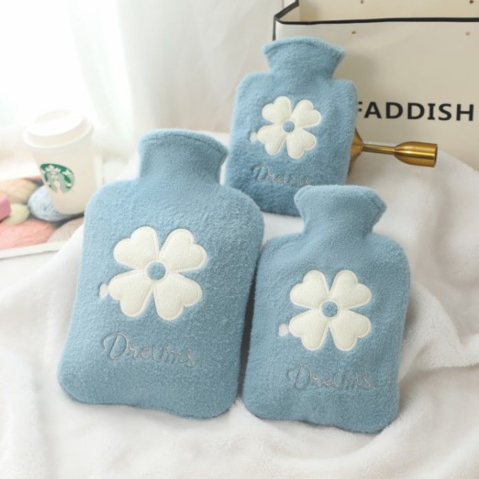 可拆洗暖手袋暖宫注水式汤婆子热水袋长条汤婆子暖水壶长条热水袋