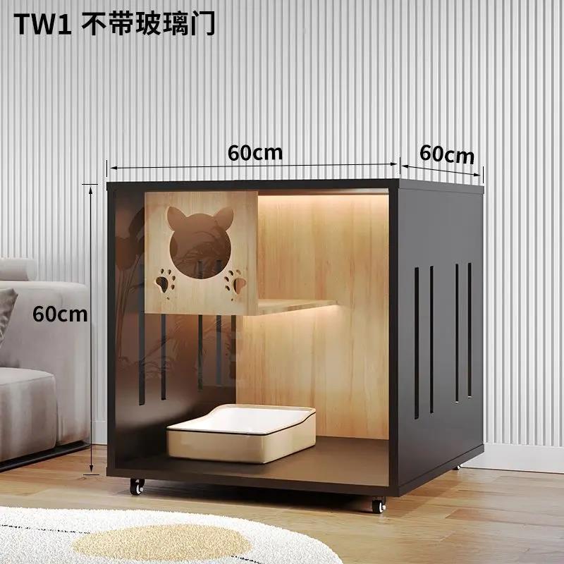 【小扬哥专属】猫别墅实木猫笼子家用室内双层猫柜猫房宠物猫窝猫