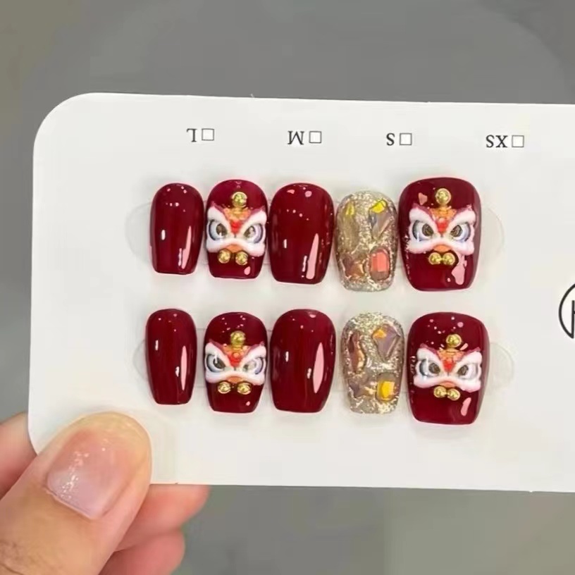 20【短短T】新年醒狮大吉大利穿戴甲