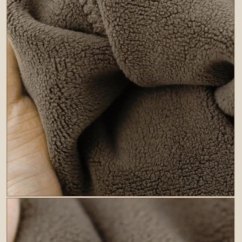 冬季加绒加厚男新款休闲百搭大码束脚卫裤运动外穿双面摇粒绒裤子