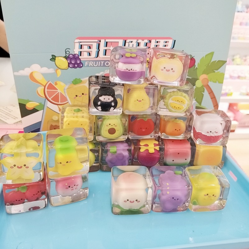 【现场拆盒】新款每日鲜果高冰高透水果少女心动潮玩可爱心动盲盒