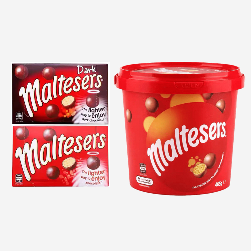 澳洲进口Maltesers麦提莎牛奶巧克力夹心儿童小零食巧克力夹心球
