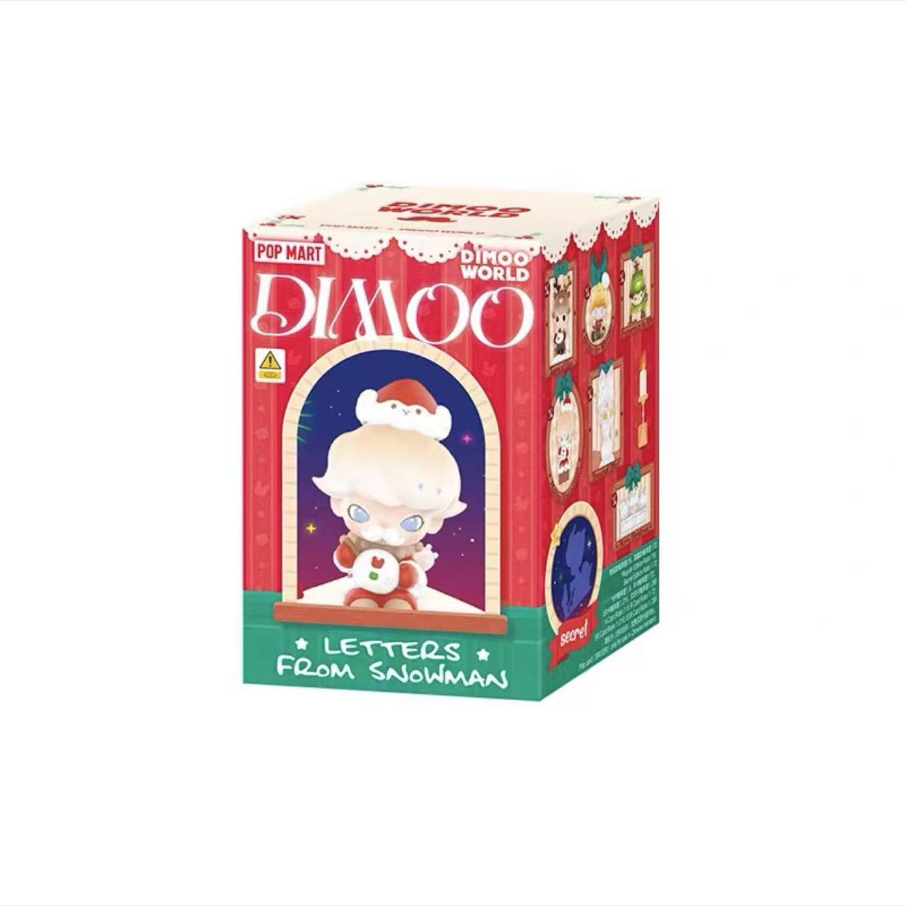 POPMART泡泡玛特dimoo雪人的来信系列手办萌趣可爱圣诞节玩具盲盒