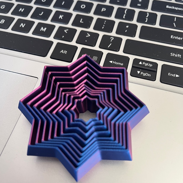 0.01元0.01元起】3D打印萝卜塔解压套环螺旋八角星创意模型网红