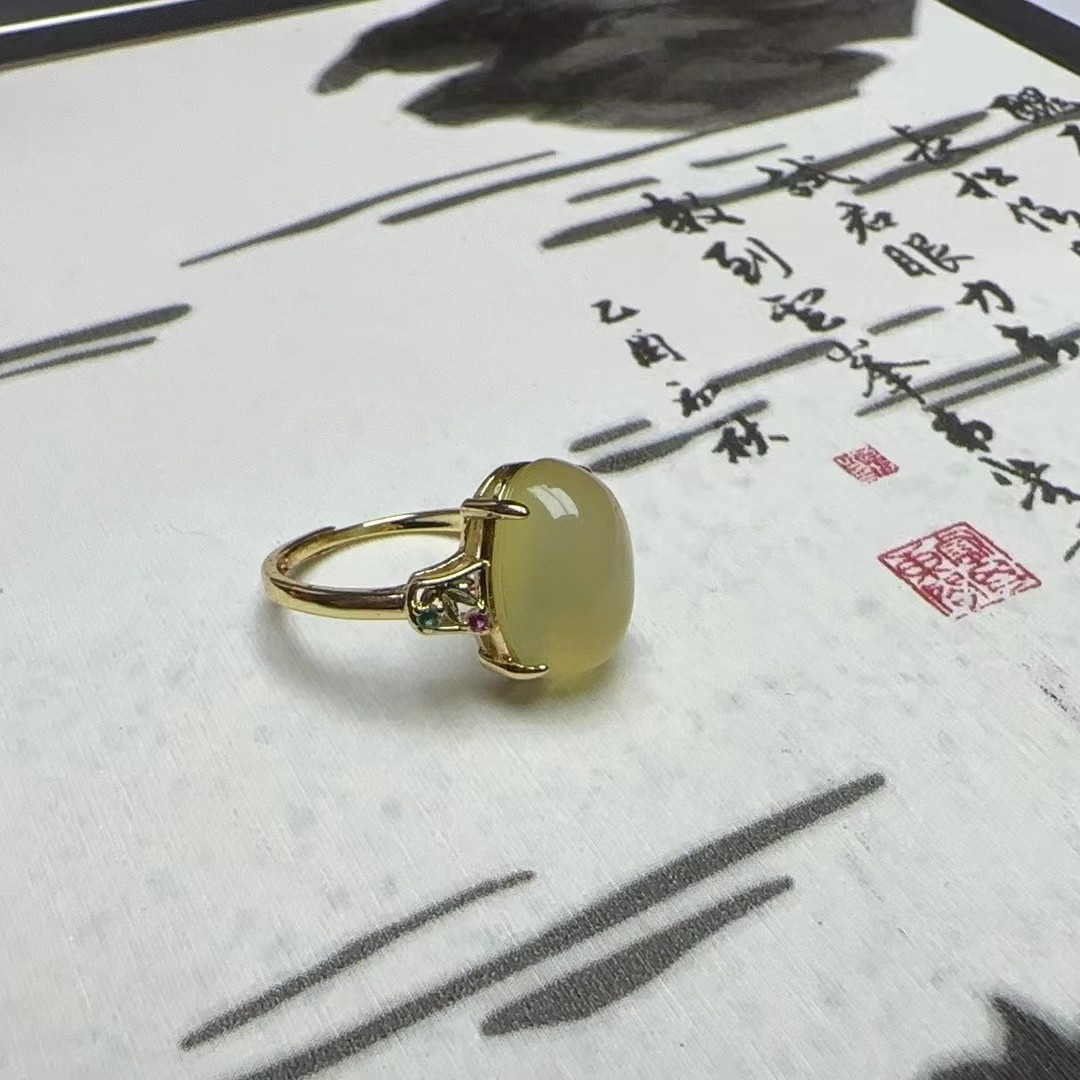 ST3228（玉甲珠宝）天然葡萄 石玛瑙戒指-多样性发货只发一件-