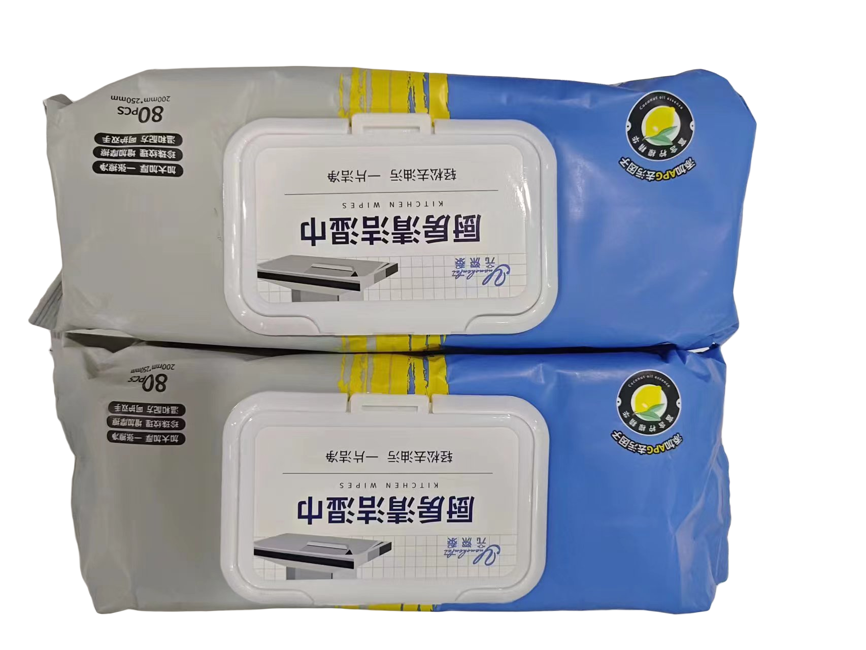 厨房湿巾抹布油烟机加厚去油加大去污温和珍珠纹一次性家用清洗
