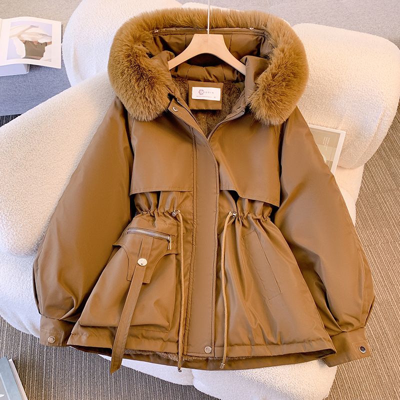 【断码】羽绒服新款爆款胖妹妹大码加绒加厚大毛户外运动女
