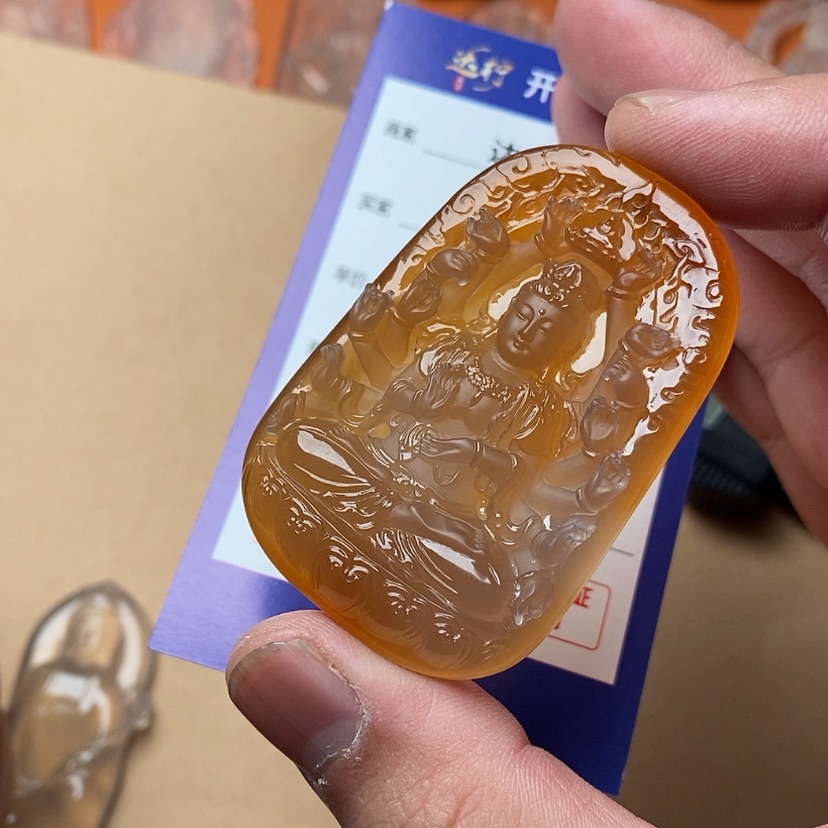 【闪购商品】玛瑙/玉髓颈饰未镶嵌戒**烟