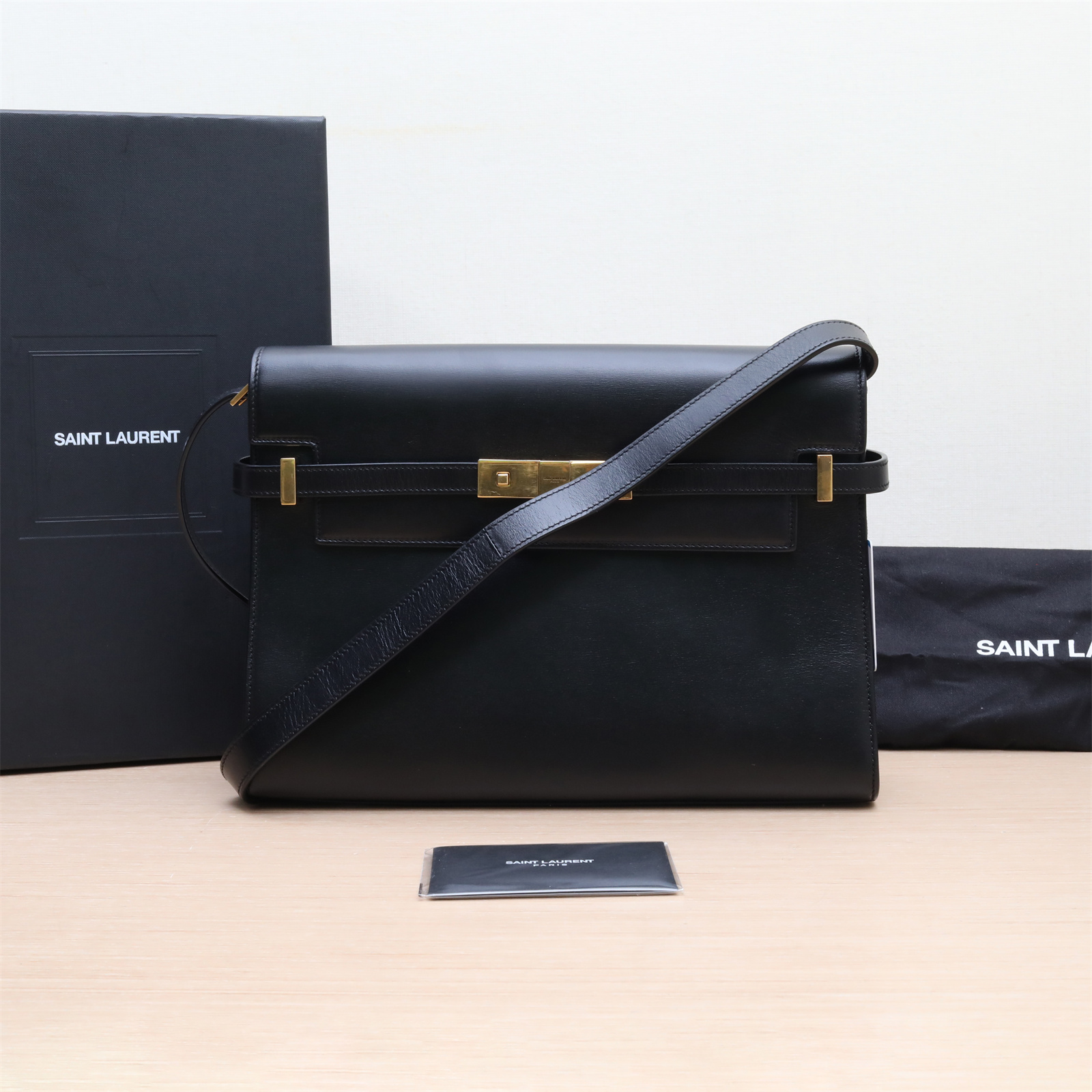 95新  新粉-100【莎莎精选】YSL MANHATTAN曼哈顿包BOX 中号 292014