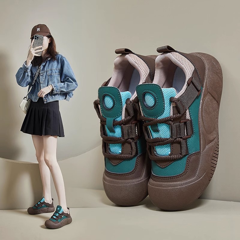 秋冬季回力休闲软皮老爹鞋女2023年新款秋季女鞋子爆款妈妈鞋百搭