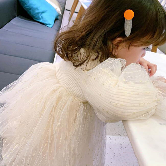 乐百童装女童连衣裙春秋装宝宝加绒裙子儿童长袖公主裙宝宝蓬蓬纱