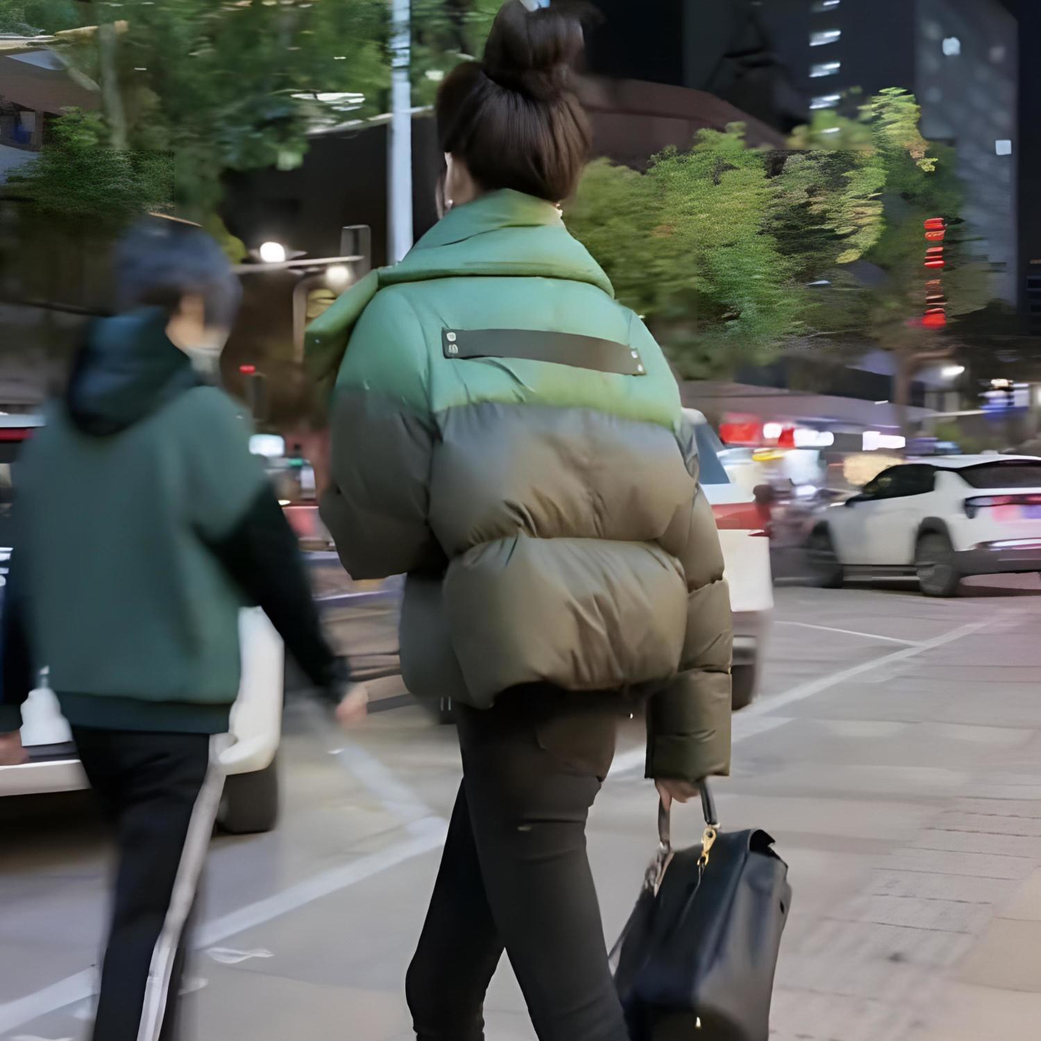 高腰新款式时尚羽绒服女短款辣妹面包服韩版羽绒服外套