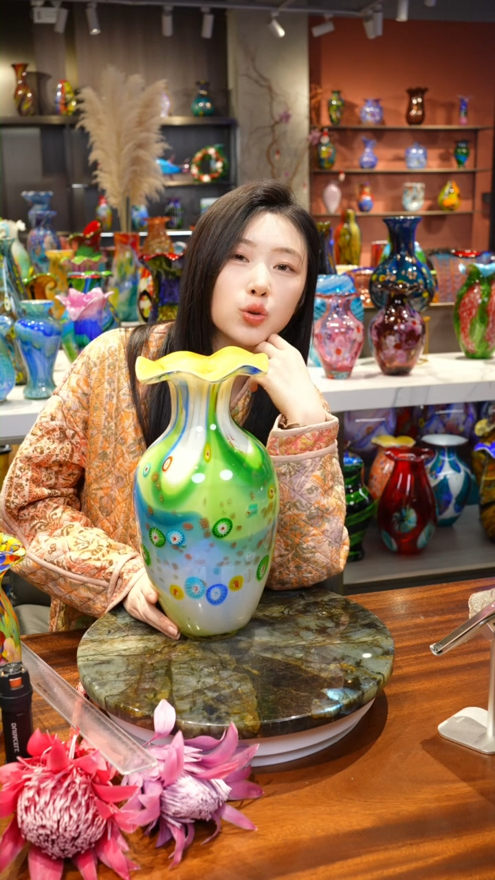 【闪购商品】手作精工花器一级色料，空运包邮，送货上门