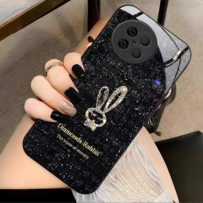 vivox90s手机壳X90S玻璃钻石彩绘图案新女款时尚保护套创意个性高