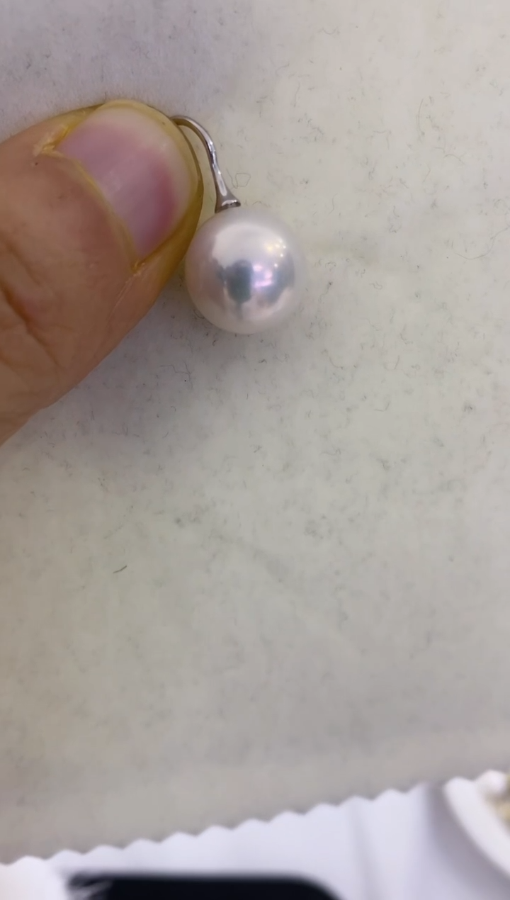 【闪购商品】淡水珍珠耳钉未镶嵌白珠耳钉