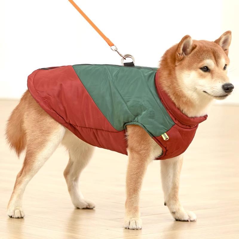 柴犬衣服秋冬马甲2023新款中大型犬可牵引冬天防水加厚保暖狗棉服