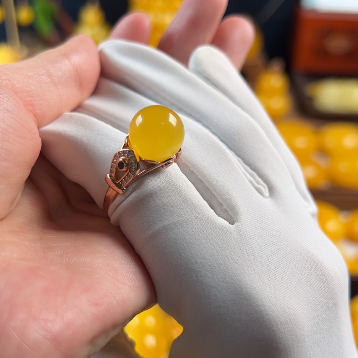 【闪购商品】蜜蜡毛衣链未镶嵌鑫*