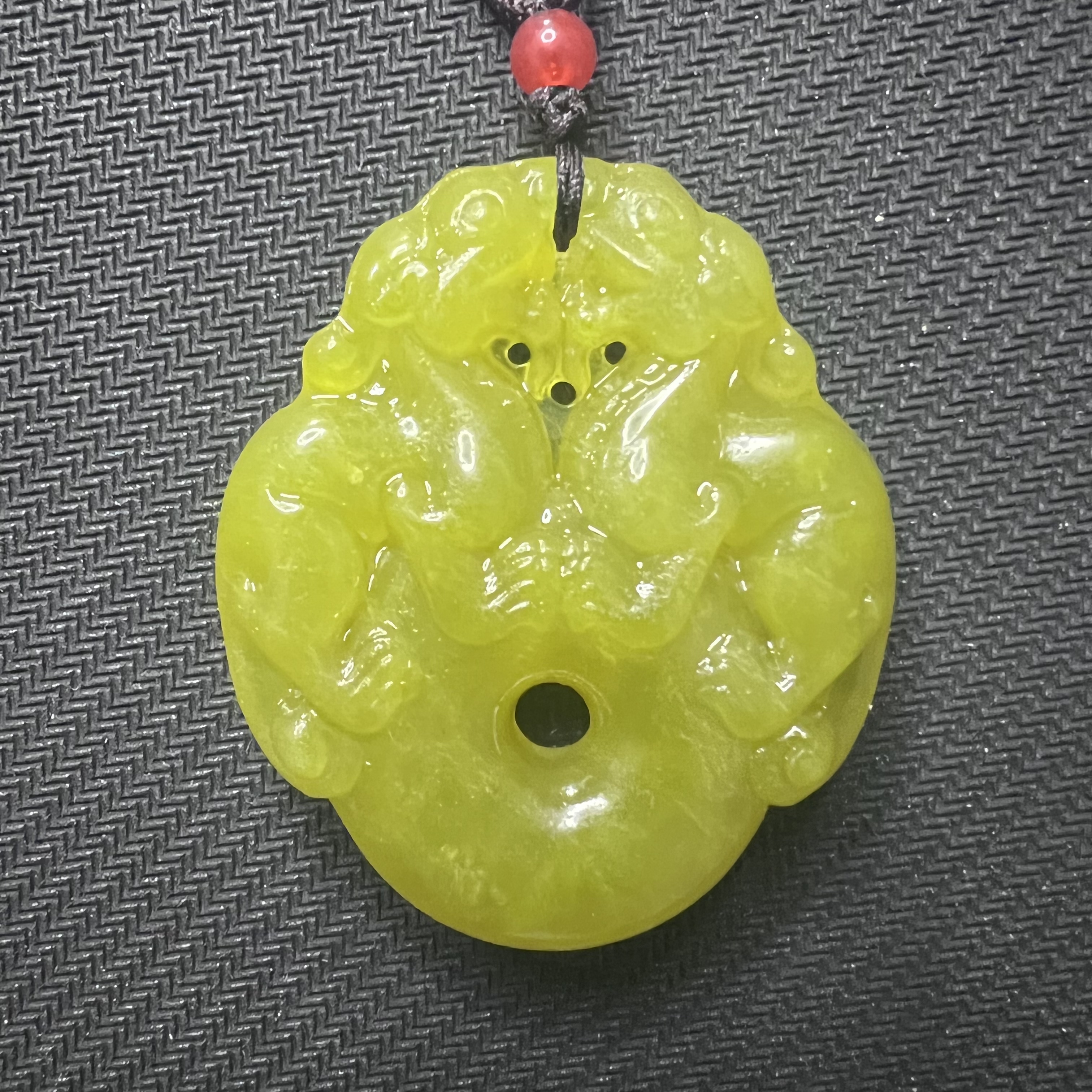 【严总宠粉】蛇纹石玉定制未镶嵌多样性发一个麒麟平安扣 AA