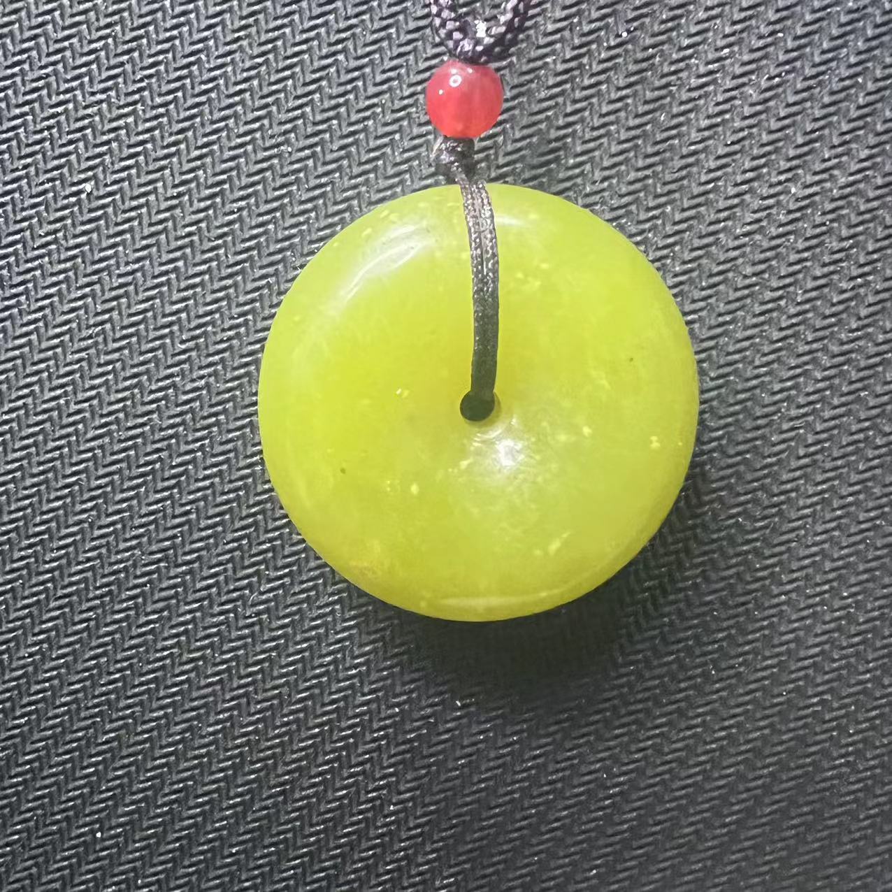 【严总宠粉】蛇纹石玉未镶嵌多样性发一个黄金玉平安扣 Q2