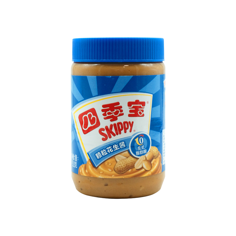 四季宝颗粒花生酱510g早餐拌面三明治火锅蘸料面包酱吐司涂抹蘸酱