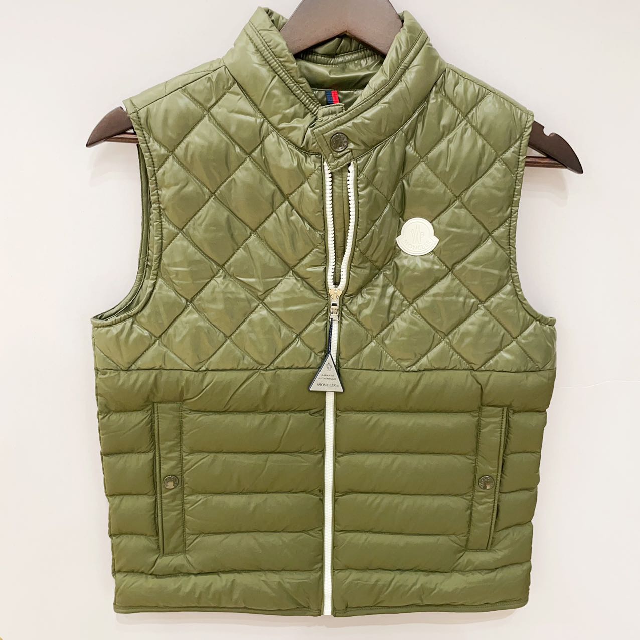 全新未使用  7姐福利/Moncler 盟可睐/墨绿 双面 羽绒马甲/超难买