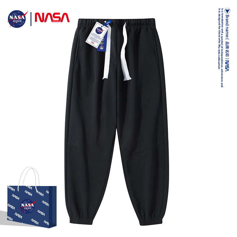 NASAGISS联名款2022秋季新款男女同款纯色卫裤重磅新款-HY