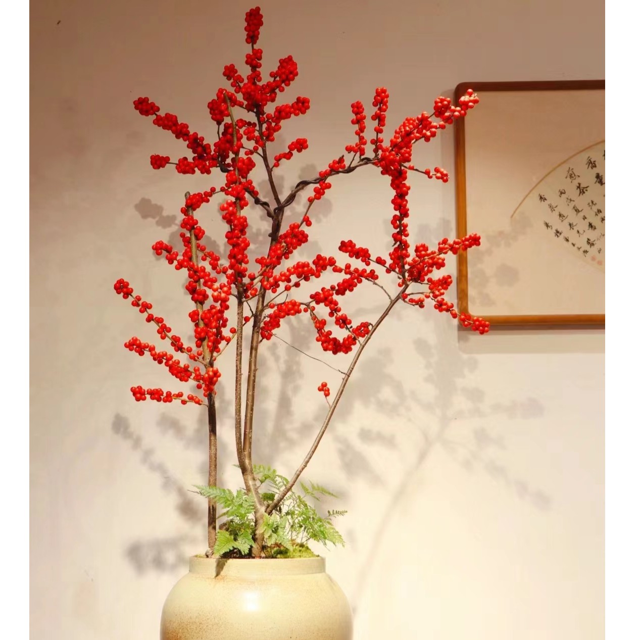 【优花甄选】【北美冬青盆栽】（会有掉果介意勿拍）年宵花花材【满二仓】