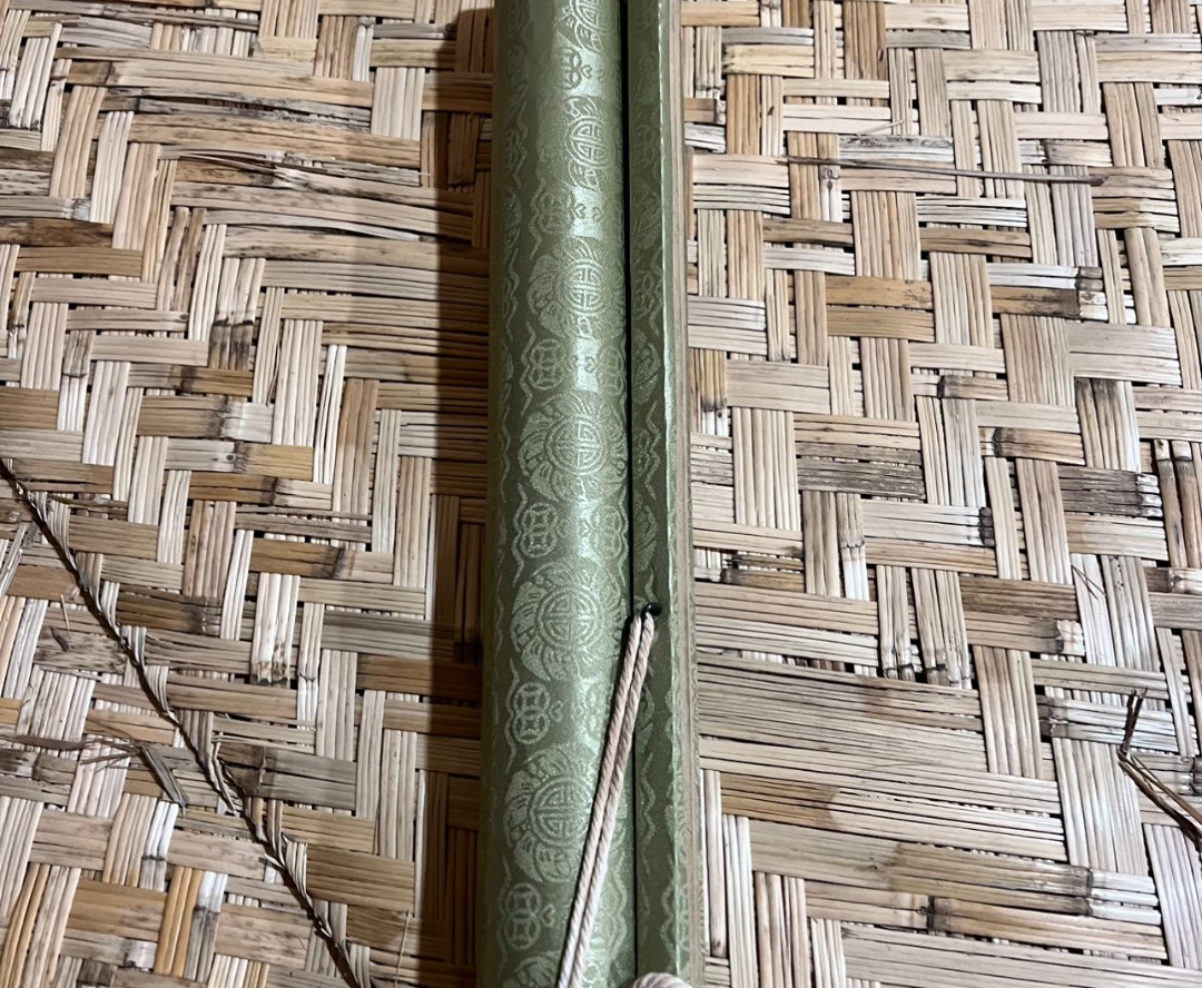 纤尘画院定制：大千《九鱼寿图》中堂