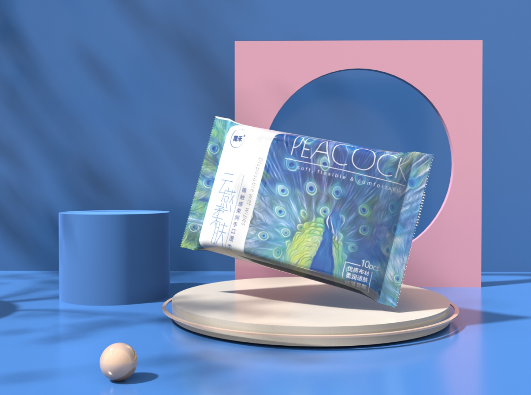 小孔雀湿巾一包清洁家用收货请给好评初云精品