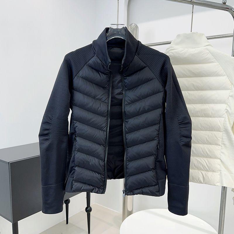 轻薄款运动户外羽绒服女短款跑步修身白鸭绒内胆瑜伽