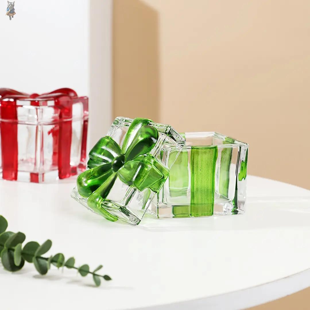 娜缇家居【蝴蝶结糖果罐】轻奢创意北欧简约珐琅彩装饰多用收纳罐