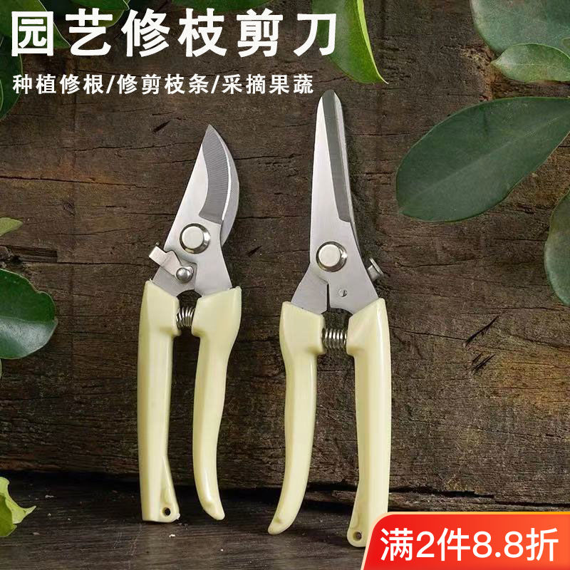 家用果树剪刀修枝神器剪花卉摘果剪树枝剪刀绿化嫁接园林园艺剪刀