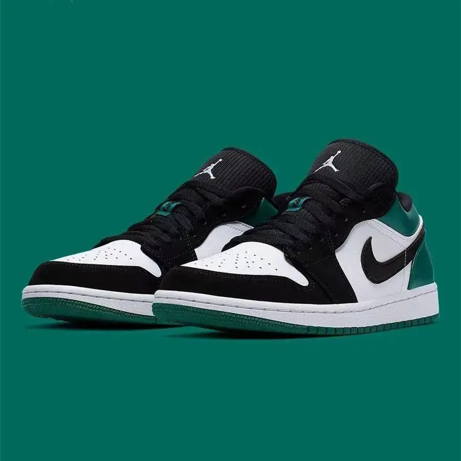 秋季AJ1LOW午夜蓝运动黑绿脚趾休闲低帮篮球鞋男女板鞋赛车鞋