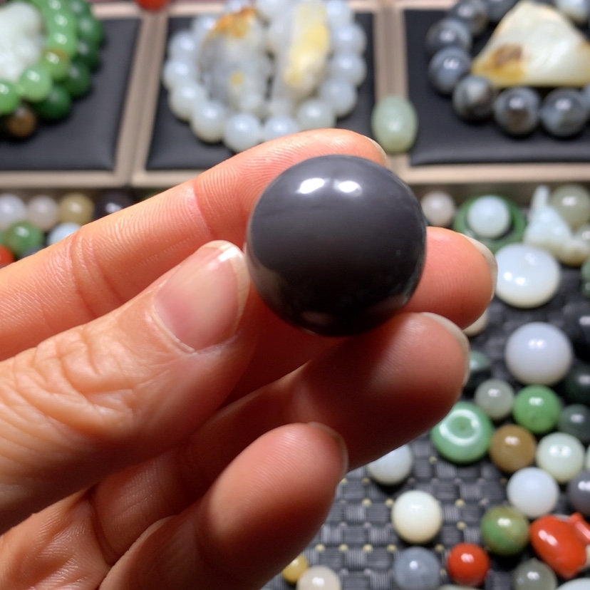 【闪购商品】和田玉珠子未镶嵌领*