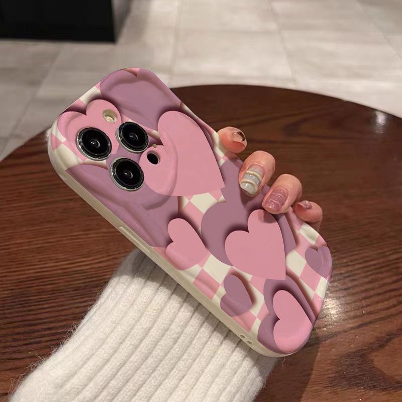满屏爱心iPhone15plus苹果14/13手机壳华为荣耀小米红米oppo/vivo