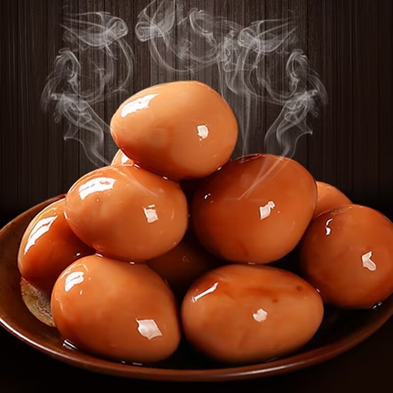 飞龙鹌鹑蛋卤蛋独立小包装盐焗五香卤蛋无壳早餐开袋即食铁蛋解馋