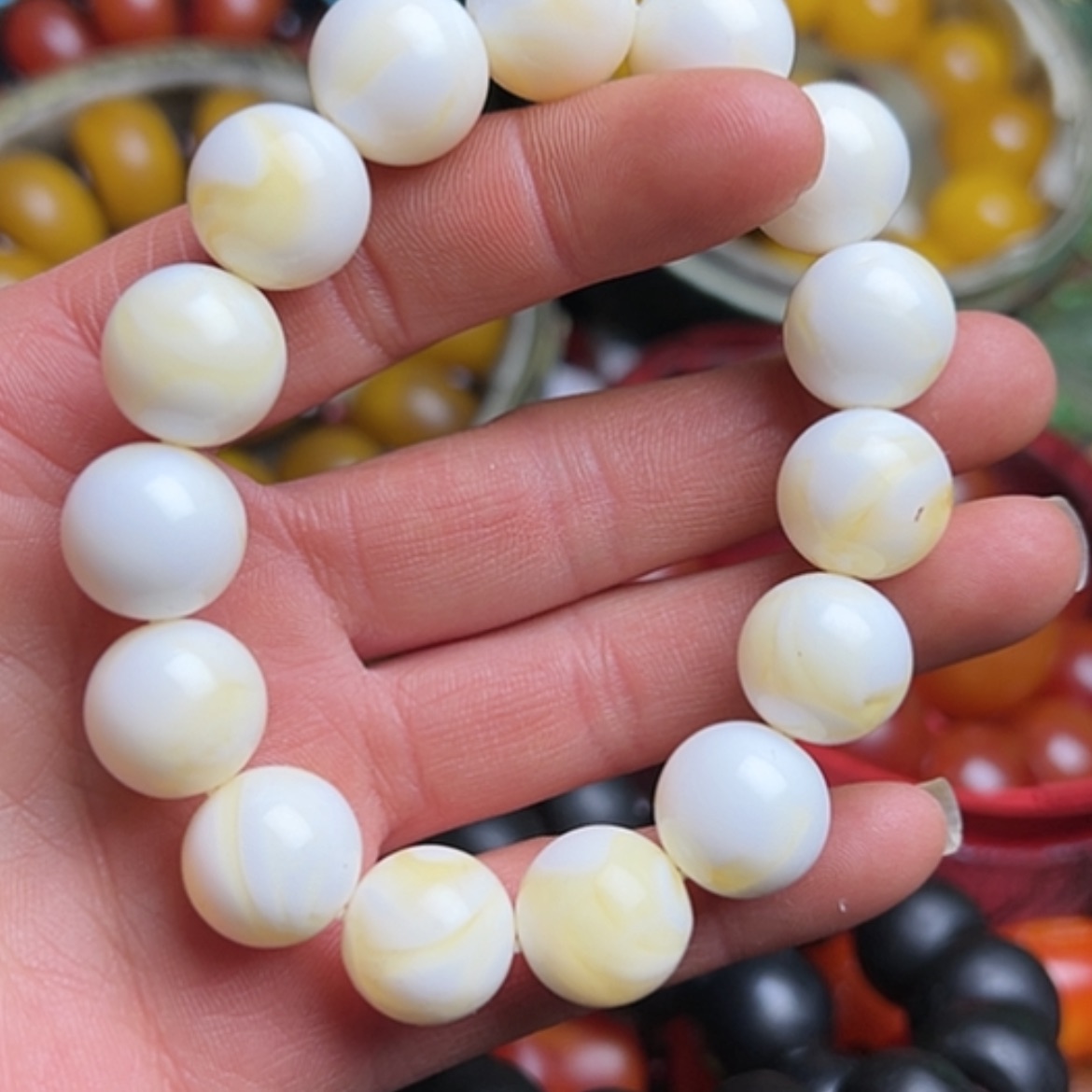 【闪购商品】玛瑙/玉髓手链合金