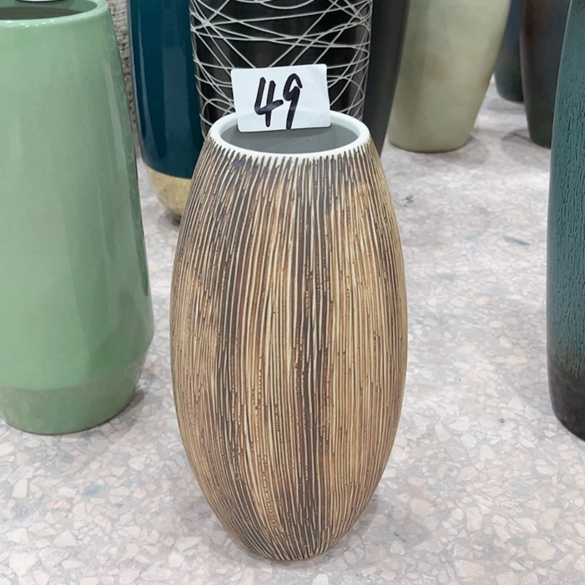 【闪购商品】陶瓷瓶49高24口6.5