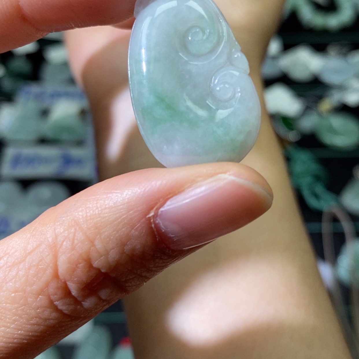【闪购商品】翡翠项链未镶嵌如意