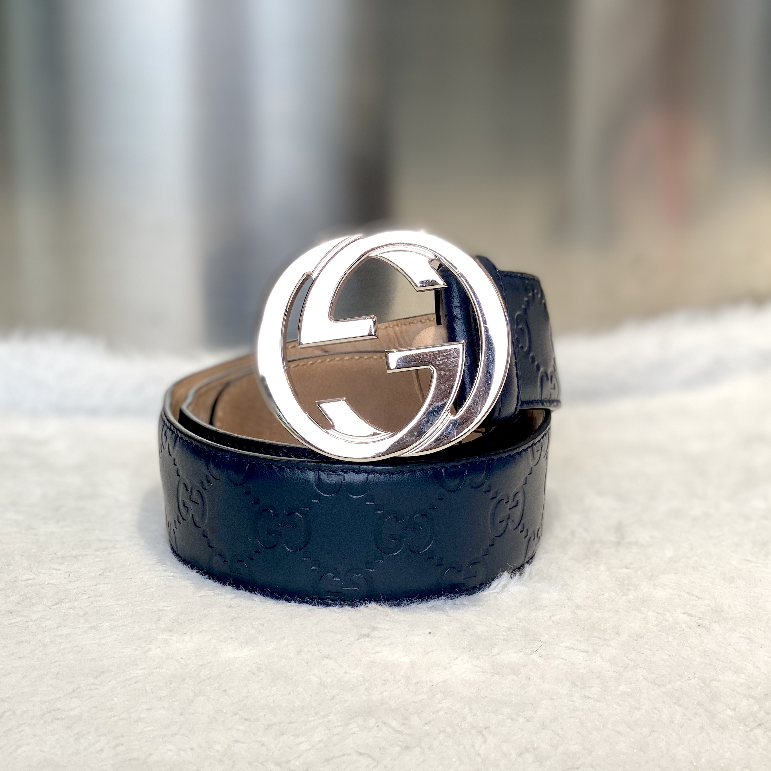 95新  古有95新GUCCI腰带6452
