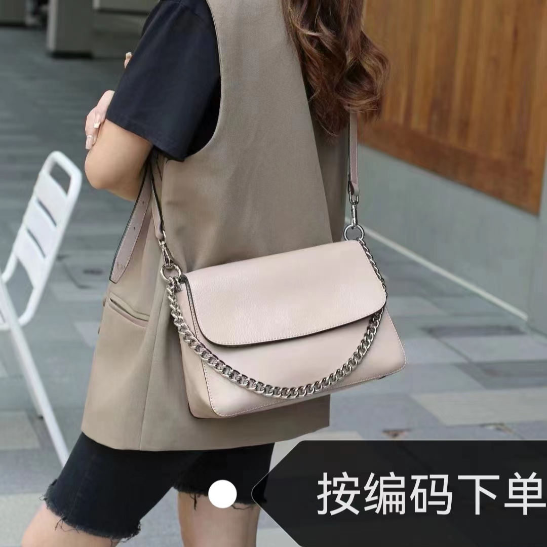 经典头层牛皮女包百搭气质轻奢时尚休闲女士真皮小众肩包洋气简约