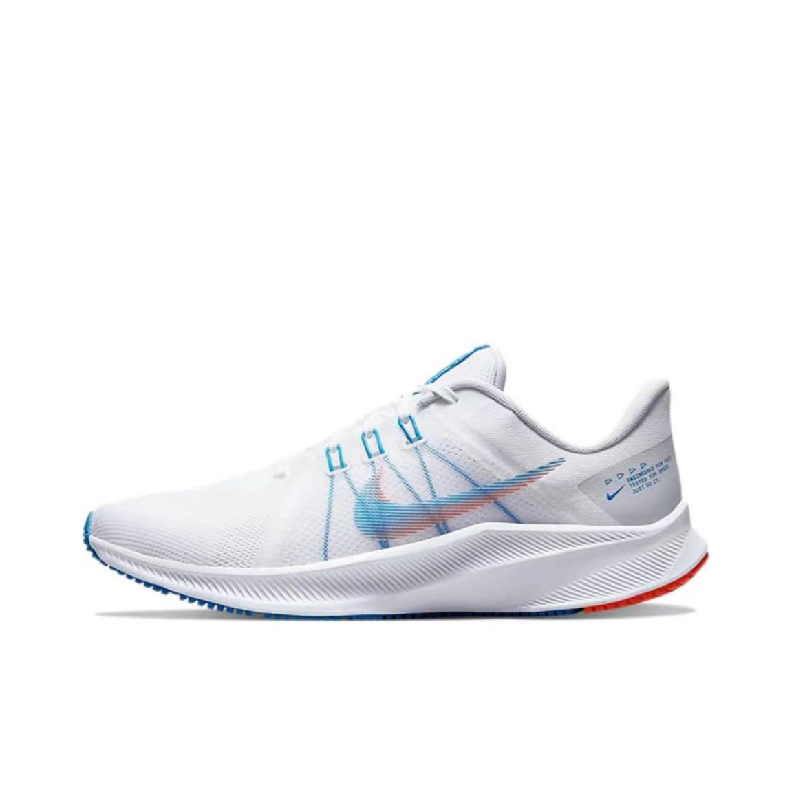Nike/耐克Quest 4 回弹 低帮 跑步鞋 男款 蓝白色 舒适DA1105-101