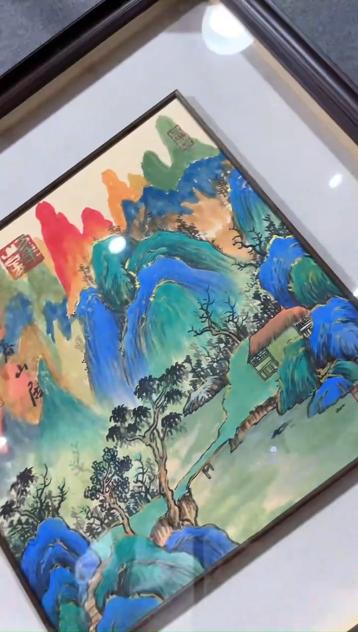 【闪购商品】绘画沈石田-1平尺-带框-富春山居