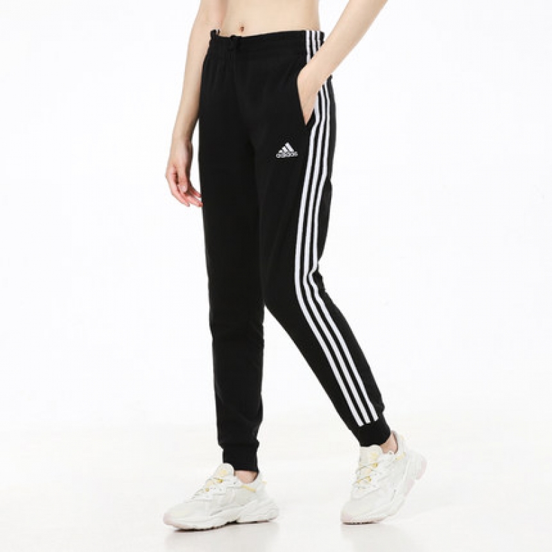 Adidas/阿迪达斯 正品女裤新款薄款三道杠运动修身收口长裤GM5542