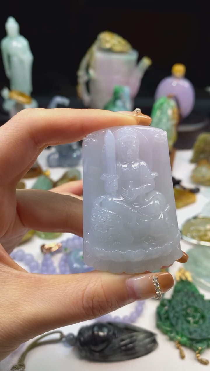【闪购商品】翡翠颈饰未镶嵌翡翠文殊