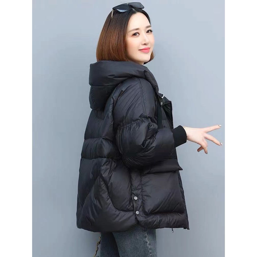 冬季休闲减龄羽绒服外套冬季韩版宽松时尚短款棉衣新款棉袄女爆