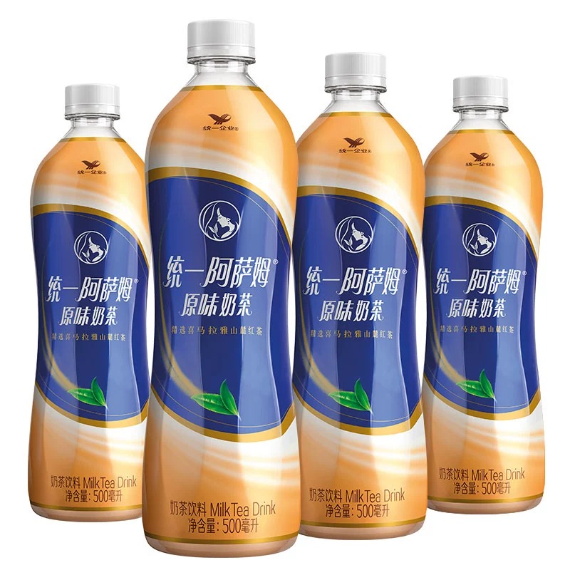 统一阿萨姆奶茶原味奶茶红茶下午茶饮料500ml瓶装整箱装丝袜奶茶