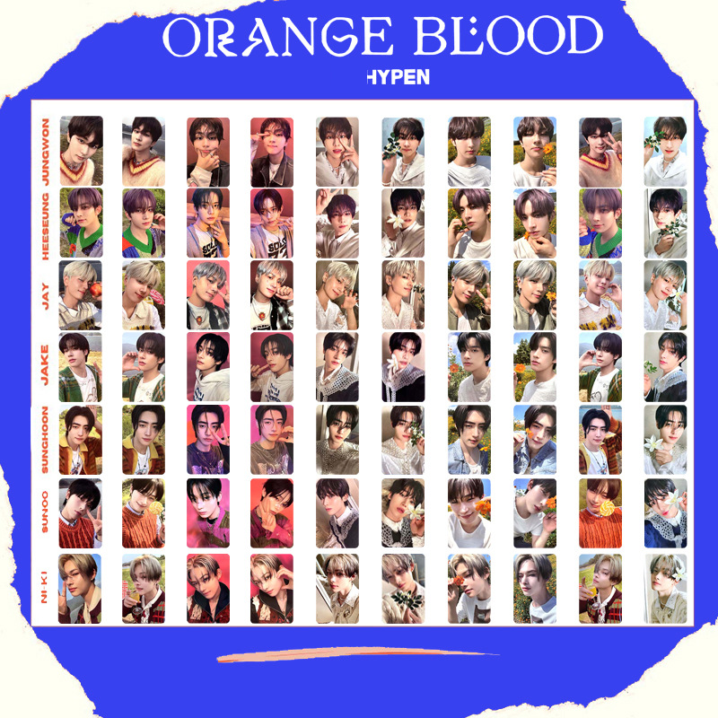 ENHYPEN新专Mini5 Orange Blood专辑单人小卡梁祯元JUNGWON李羲承